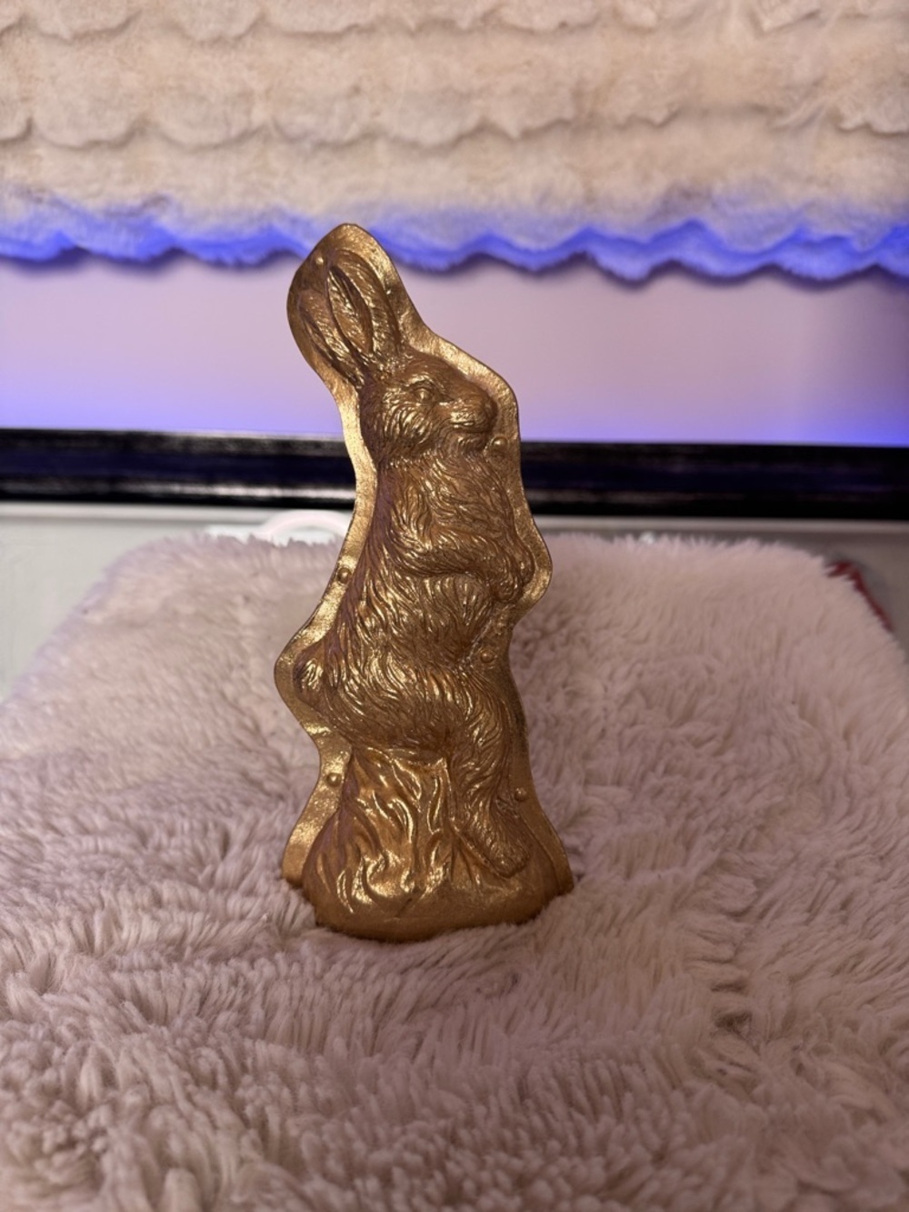 Gold Rabbit Sculpture - Picture 10 of 11